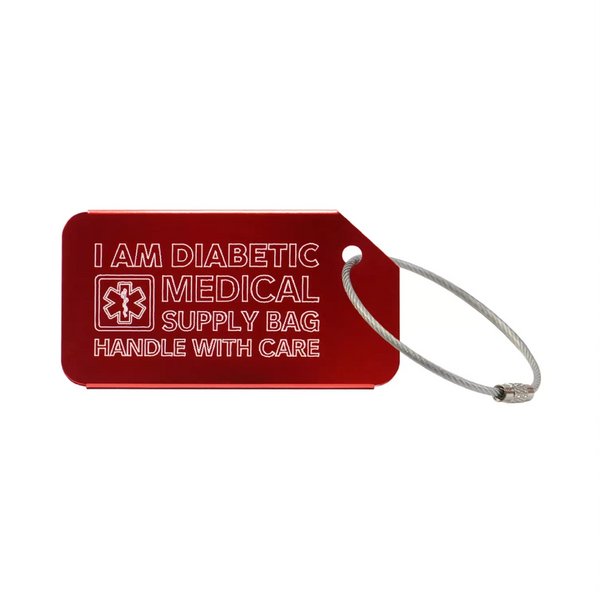 Etiqueta médica para bagagem - Dia-Luggage Tag