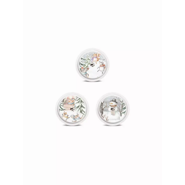 Freestyle Libre 2 Winter Edition stickers with snow-themed designs.