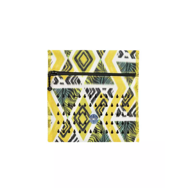 Insulin cooler travel case with vibrant geometric design.