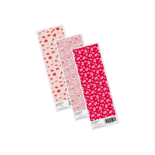 NovoRapid Flexpen Valentine's Day themed stickers with romantic heart and love motifs