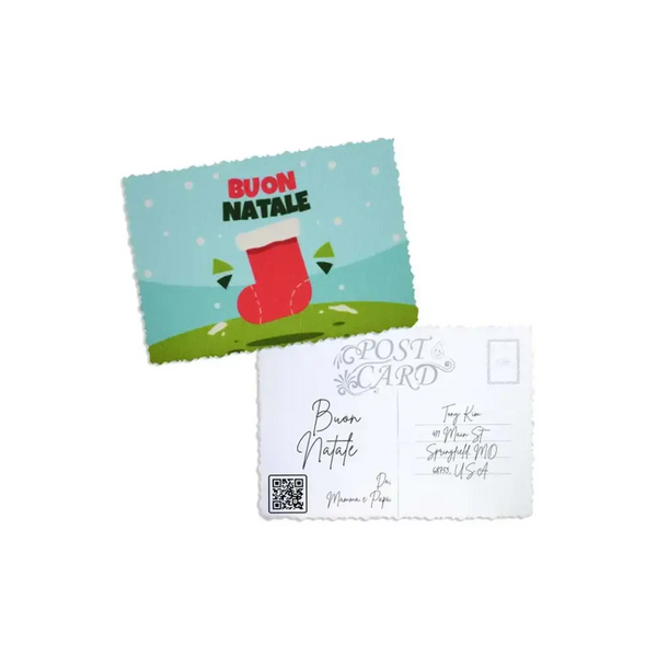 Elegant Christmas Postcard - Kaio-Cards