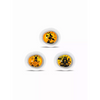 Halloween-themed Dexcom G7 stickers featuring festive designs like haunted houses and pumpkins.