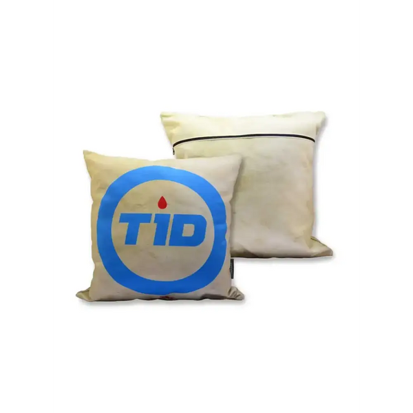 Diabetes Awareness Pillow Cover promoting comfort and support with unique designs.