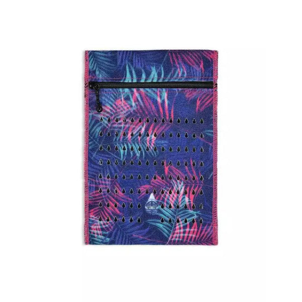 Colorful insulin cooling wallet for travel, accommodating 3 pens or 5 vials, keeps insulin cool without electricity.