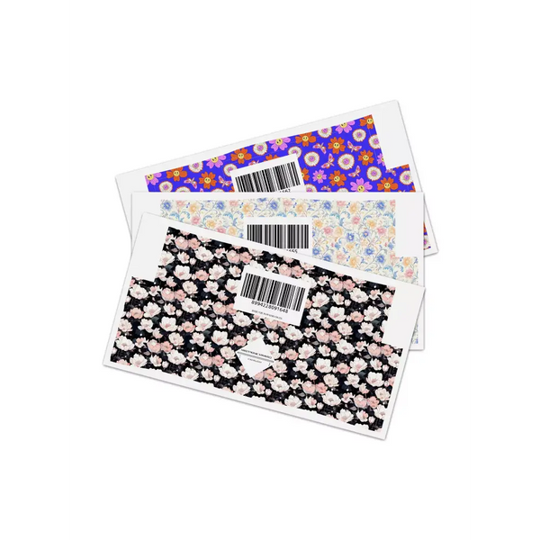 Medtronic MiniMed sticker pack, featuring floral designs for insulin pump customization.