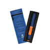 Insulin travel case cooler in blue with zipper, designed to keep one insulin pen cool up to 48 hours using water evaporation technology.