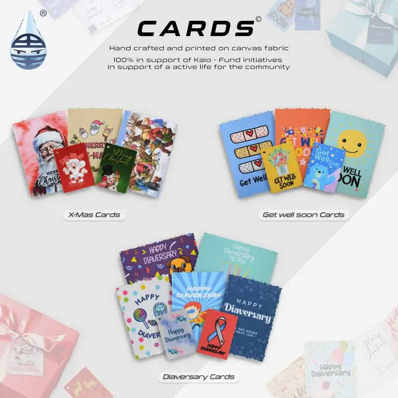Kaio-Cards, an extensive greeting cards and tags collection printed on canvas Image