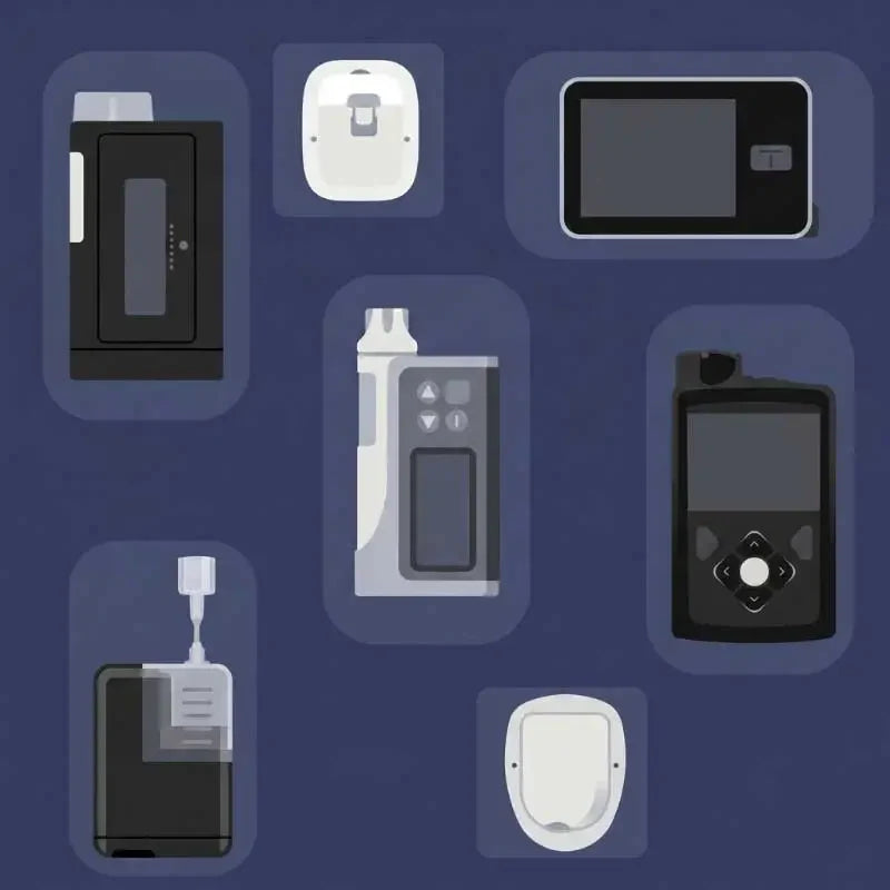 Different insulin pumps for finding compatible pump accessories Image