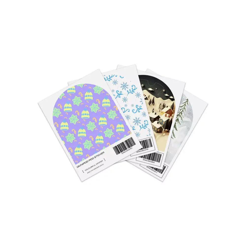 Winter - Themed Omnipod POD Insulin Pump Stickers | Durable