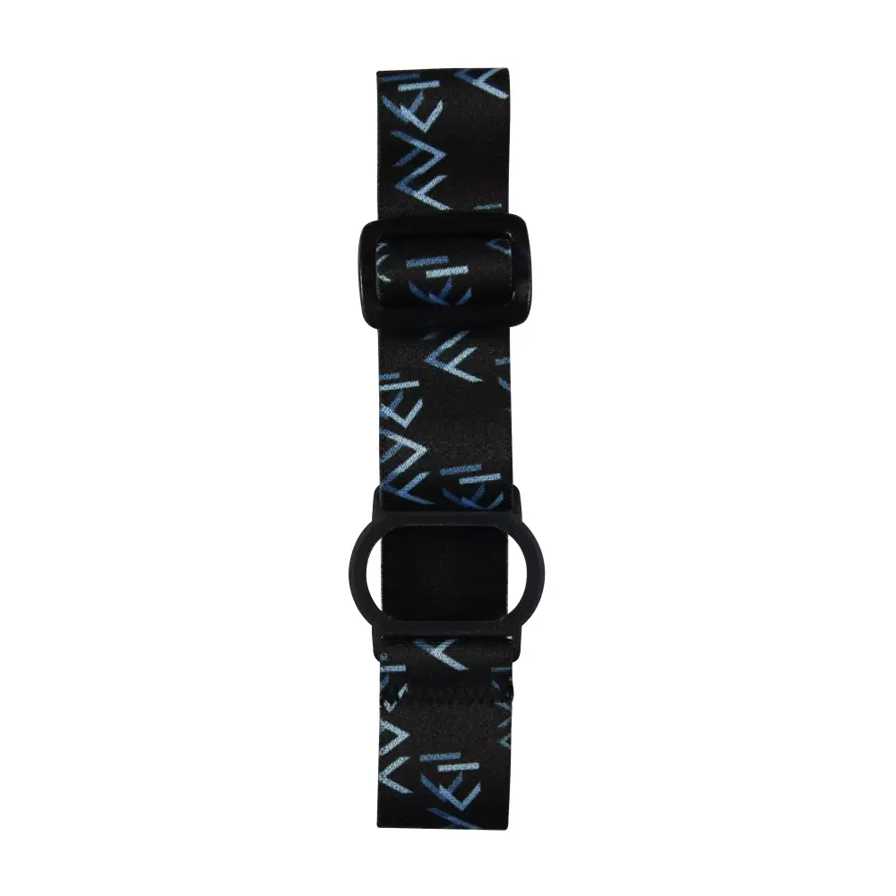 Elastic black and blue Sibionics GS1 CGM armband with adjustable strap for secure sensor fit.