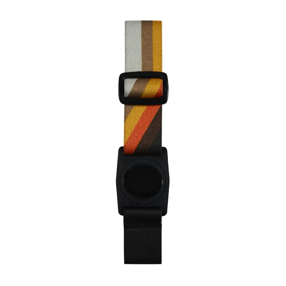 Striped fabric dog collar with black plastic buckle for Dexcom G7 Armband Summer Edition