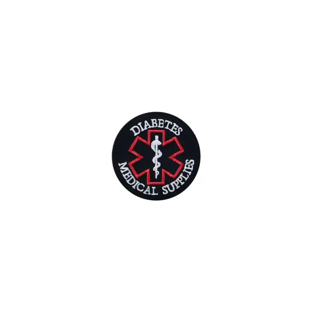Diabetes Medical Supply - Embroidered Iron-On Patches