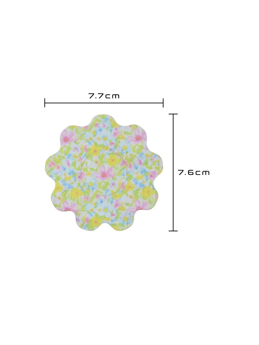 Adesivo de fixação infantil para FreeStyle Libre 2, forma de flor, dimensões 7,7 x 7,6 cm