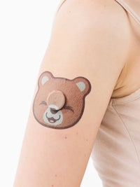 Adesivo de fixação infantil para FreeStyle Libre 3, forma de urso, no braço