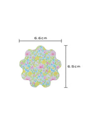 Adesivo de fixação infantil para FreeStyle Libre 3, forma de flor, dimensões 6,6 x 6,5 cm