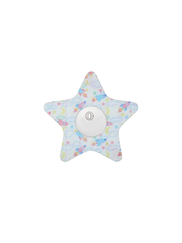 Freestyle Libre 3 star shape adhesive patch CGM overpatch designed for durability, comfort and fun appearance