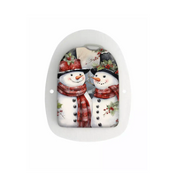 Christmas edition Omnipod POD sticker with snowman design.