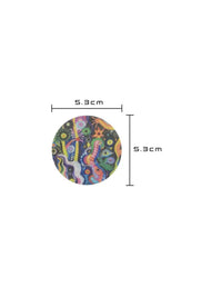 Adesivo de fixação para FreeStyle Libre 3, padrão Lucid Echo, dimensões 5,3 x 5,3 cm