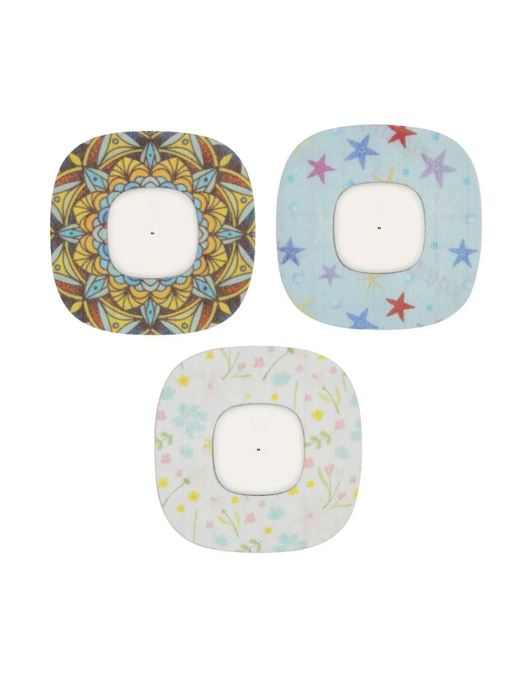 Adesivos de fixação para Simplera Sync, série Fresh, conjunto Starlit Garden de 3 adesivos