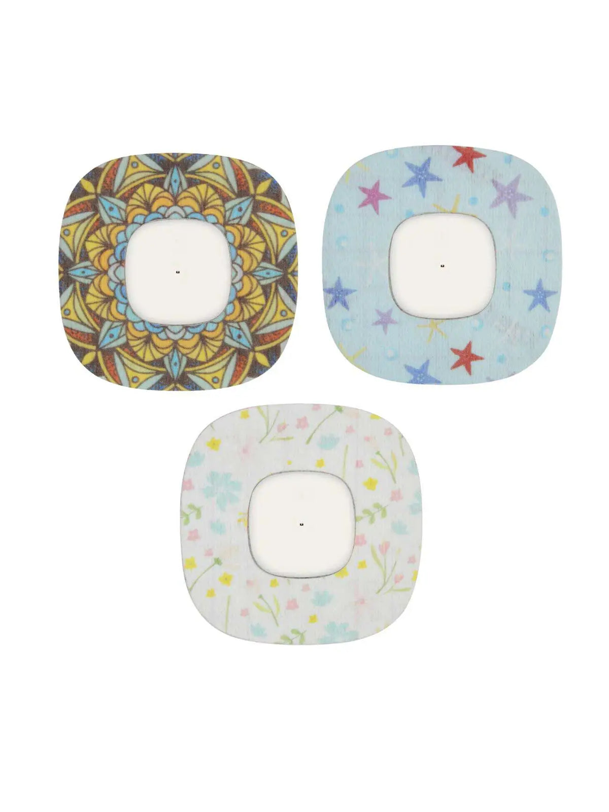 Adesivos de fixação para Simplera Sync, série Fresh, conjunto Starlit Garden de 3 adesivos
