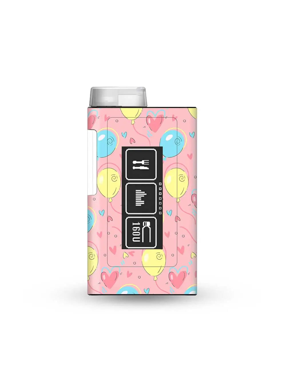 mylife ypsopump insulin pump sticker with floating love design for soft and expressive diabetes device customization