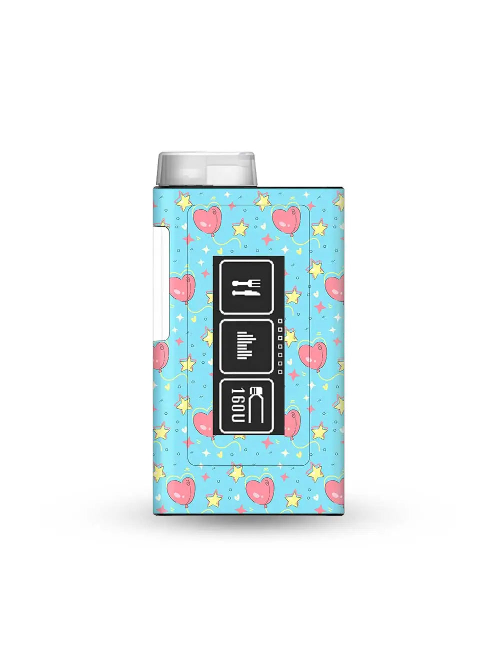 mylife ypsopump insulin pump sticker with love in the stars design for dreamy and unique diabetes device customization