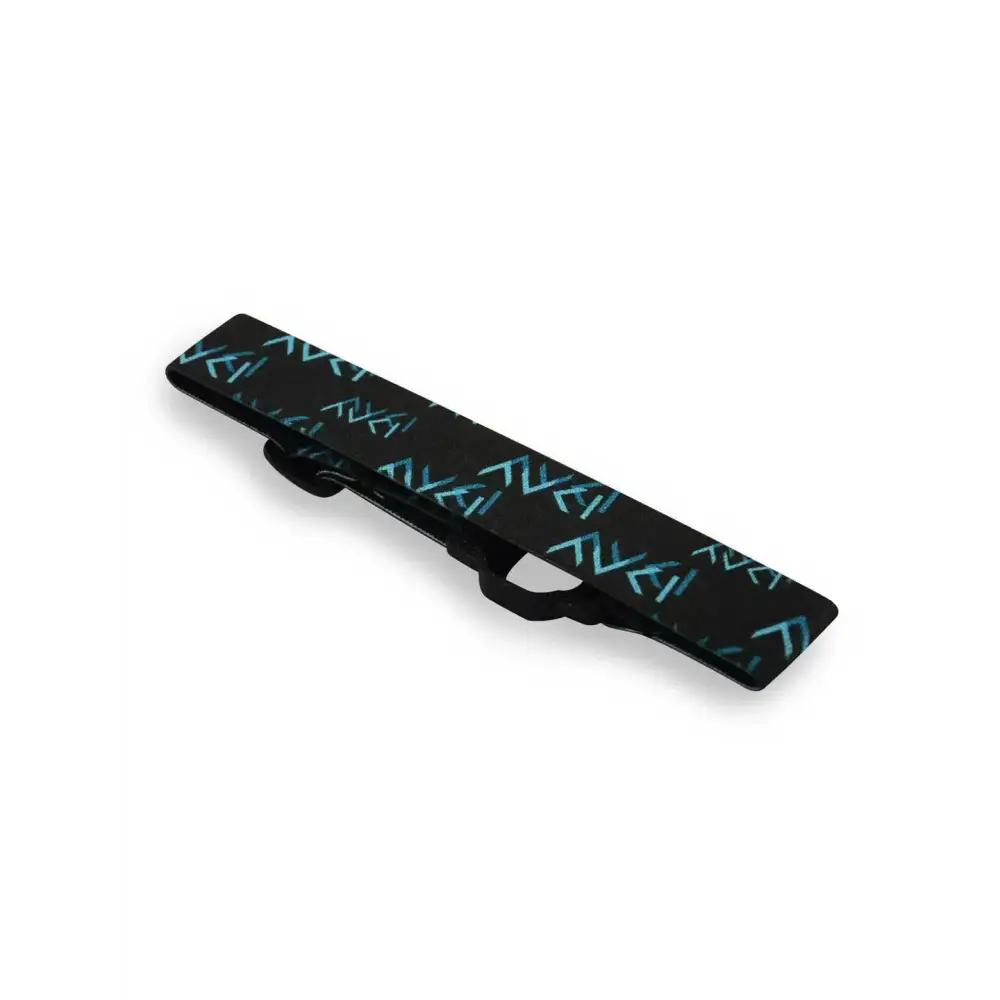 Buzud CGM Adjustable Armband - Dia-Style, black with blue design, lightweight and durable for active diabetes management.