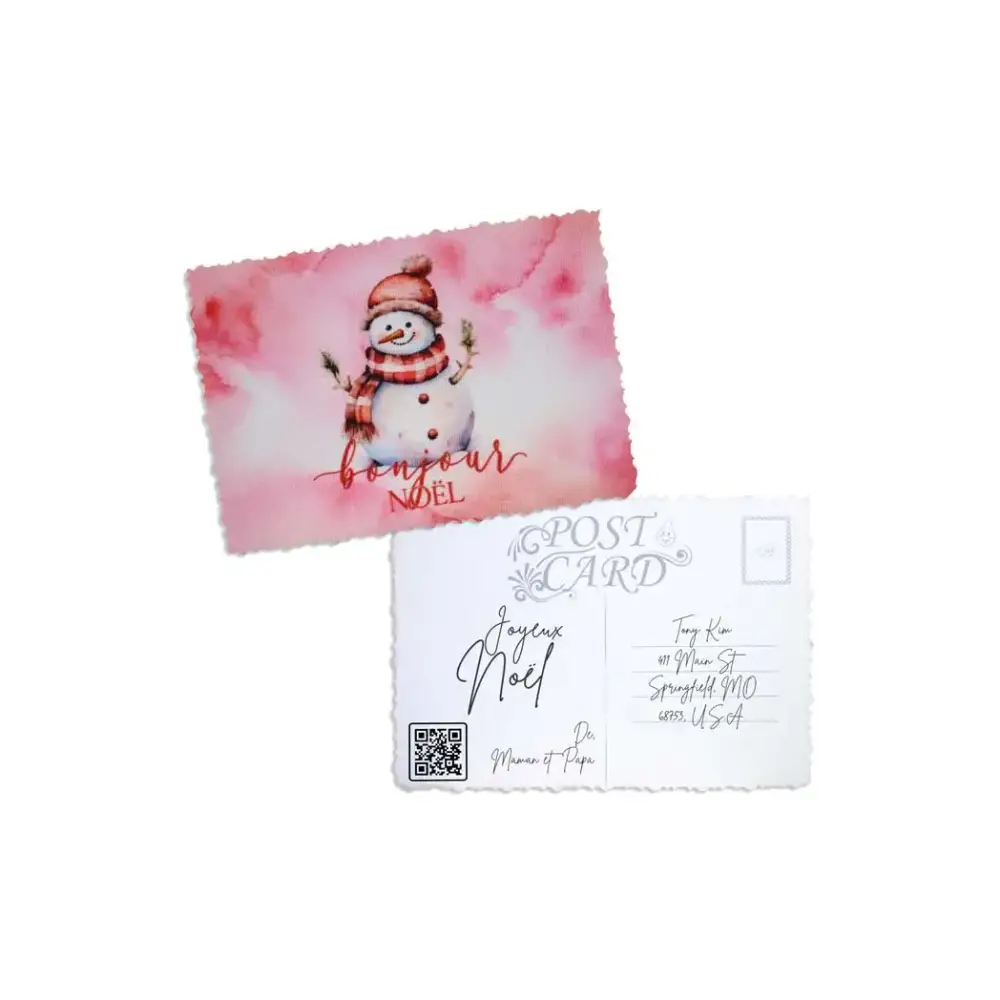 Elegant Christmas Postcard - Kaio-Cards