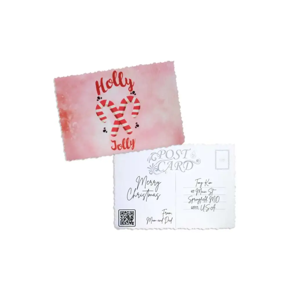 Elegant Christmas Postcard - Kaio-Cards