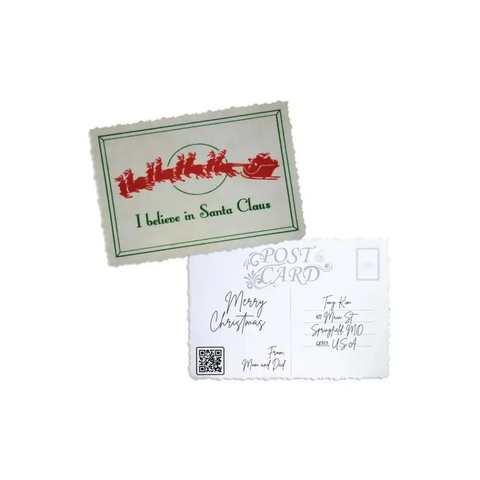 Elegant Christmas Postcard - Kaio-Cards
