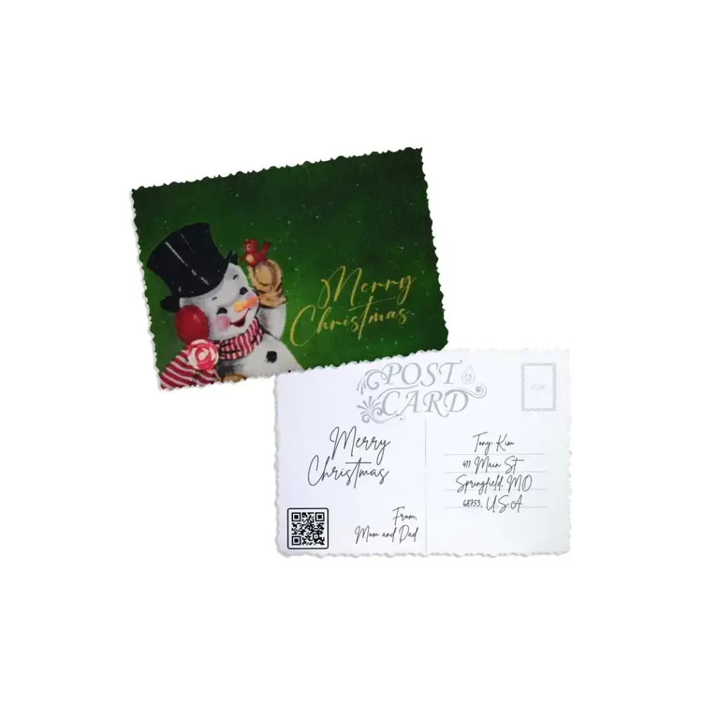 Elegant Christmas Postcard - Kaio-Cards