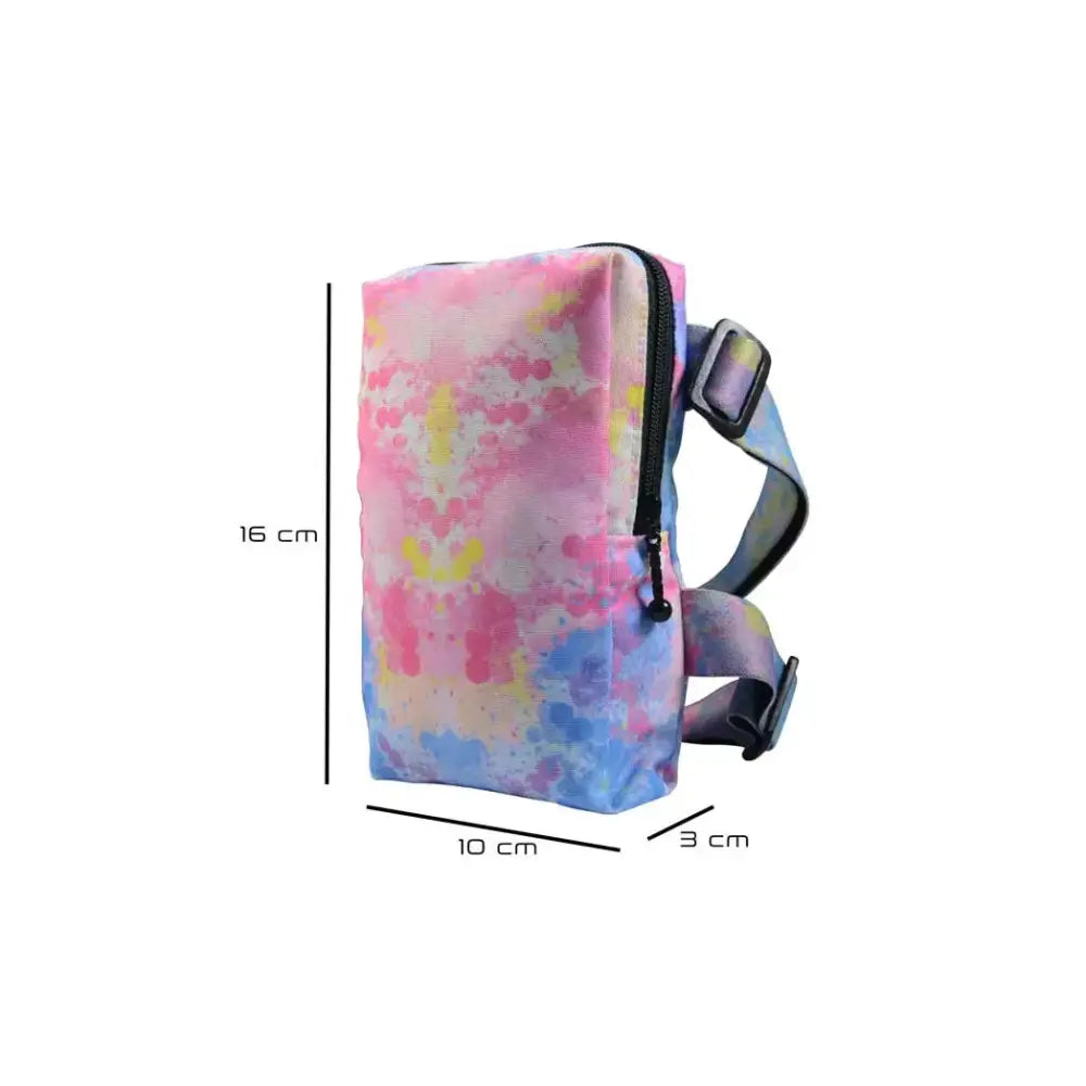 Compact colorful leg pack for diabetics with adjustable straps and waterproof pouch