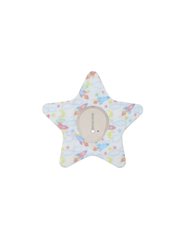 Adesivo de fixação infantil para Dexcom G7 – Flor, Estrela ou Leão – Patch Me Up!