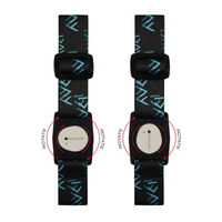 Black watch straps with blue patterns for Dia-Style armband with rotating clip