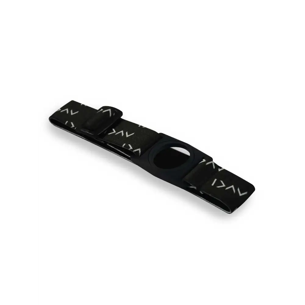 Black skateboard deck with zigzag pattern for Dia-Style Armband with Rotating Clip