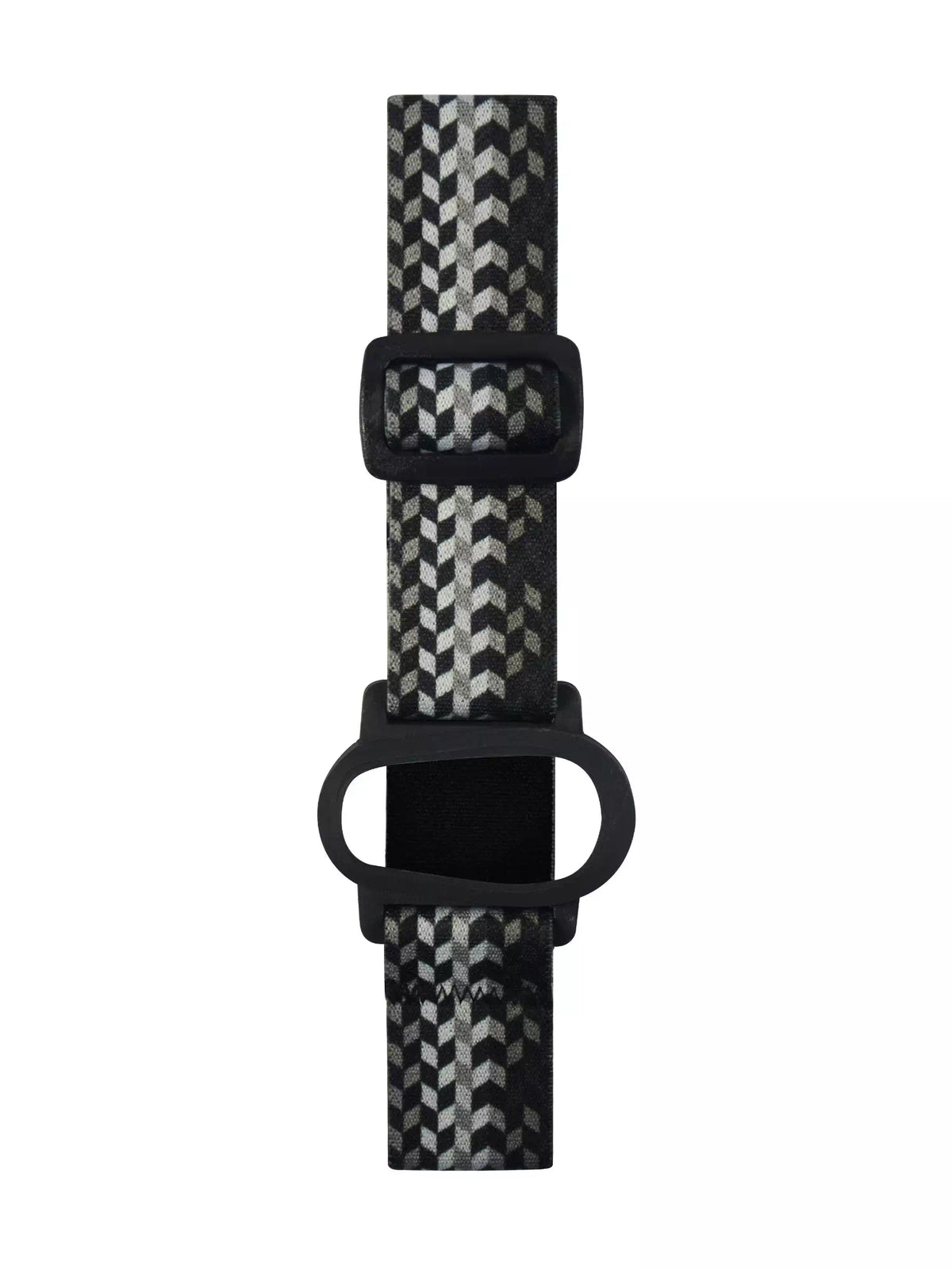 Stylish Dexcom G6 armband with monochrome pattern, adjustable for secure fit.