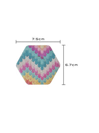 Adesivo de fixação para Dexcom G7, forma de hexagonal, dimensões 7,5 x 6,7 cm