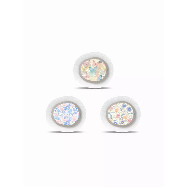 Spring Edition 2025 Dexcom G7 stickers featuring floral and pastel designs.