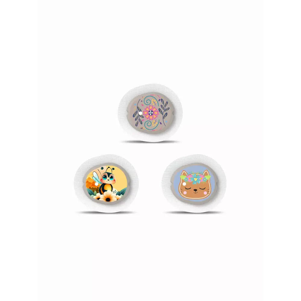 Dexcom G7 Sensor Stickers Spring Edition 2024 showcasing vibrant and laminated designs for CGM sensors.