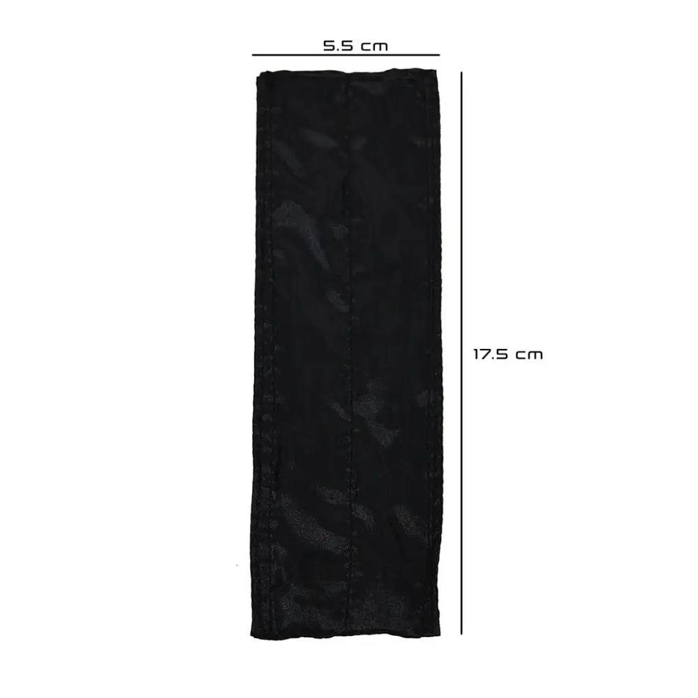 Cooling pack for insulin storage, black, size 5.5 cm x 17.5 cm.