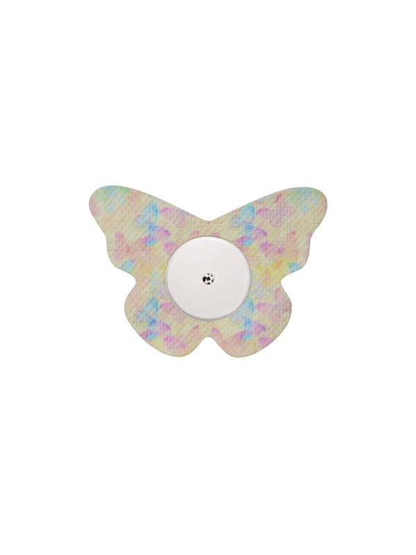 Adesivo de fixação para FreeStyle Libre 2, forma de borboleta, padrão Butterfly Mirage