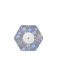 Adesivo de fixação para FreeStyle Libre 2, forma de hexagonal, padrão Meadow Flowers & Leaves