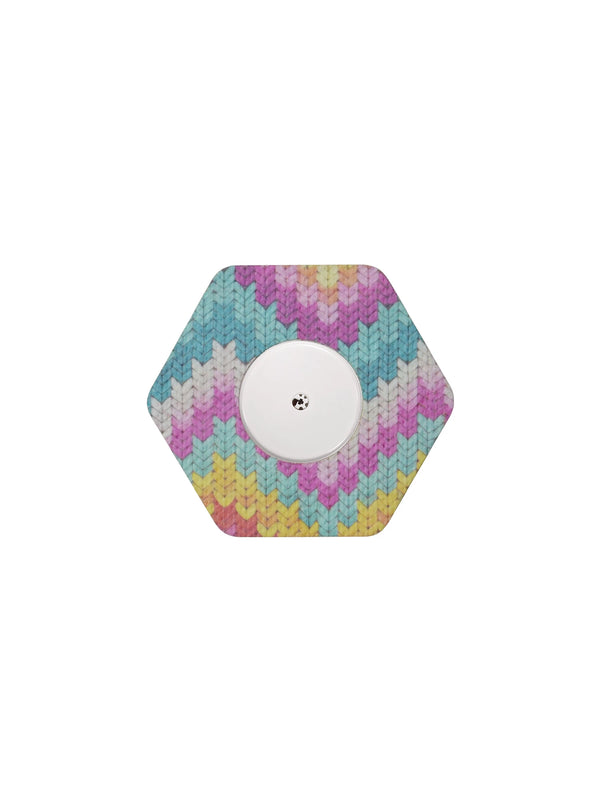 Adesivo de fixação para FreeStyle Libre 2, forma de hexagonal, padrão Mosaic Drift