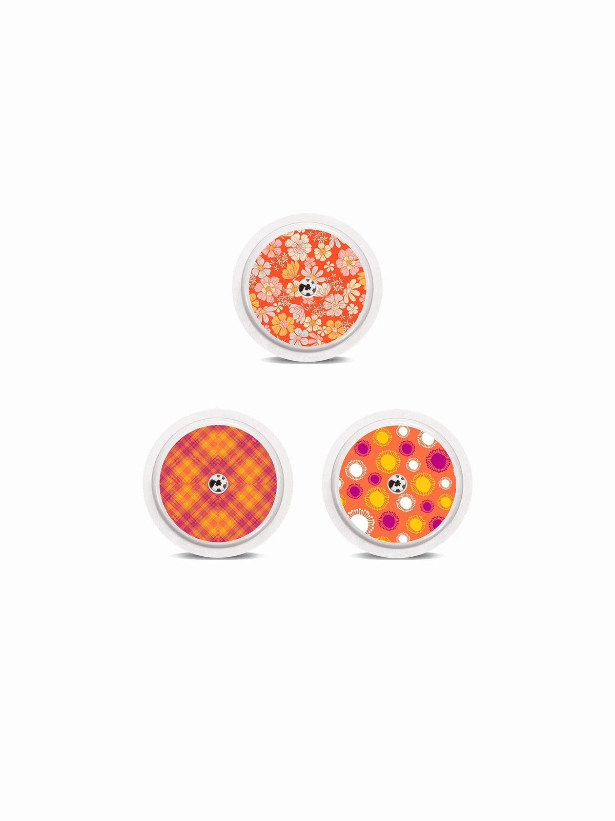 Freestyle Libre 2 Stickers - Summer Edition featuring vibrant tropical and floral designs.