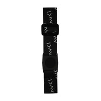 Libre 3 Armband in black with white patterns, adjustable strap, designed for Freestyle Libre 3 sensor.