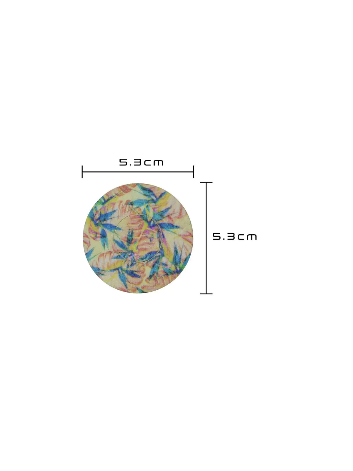Adesivo de fixação para FreeStyle Libre 3, padrão Tequila Sunrise, dimensões 5,3 x 5,3 cm