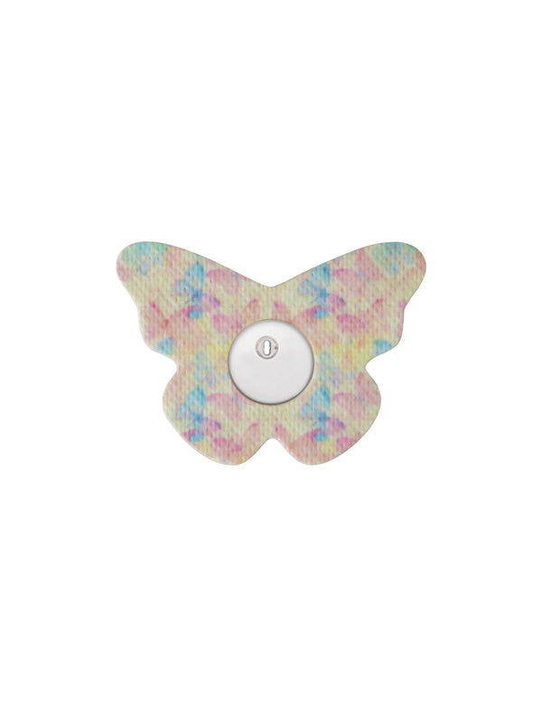Adesivo de fixação para FreeStyle Libre 3, forma de borboleta, padrão Butterfly Mirage