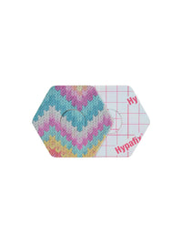 Adesivo de fixação para FreeStyle Libre 3, forma de hexagonal, frente e verso com película