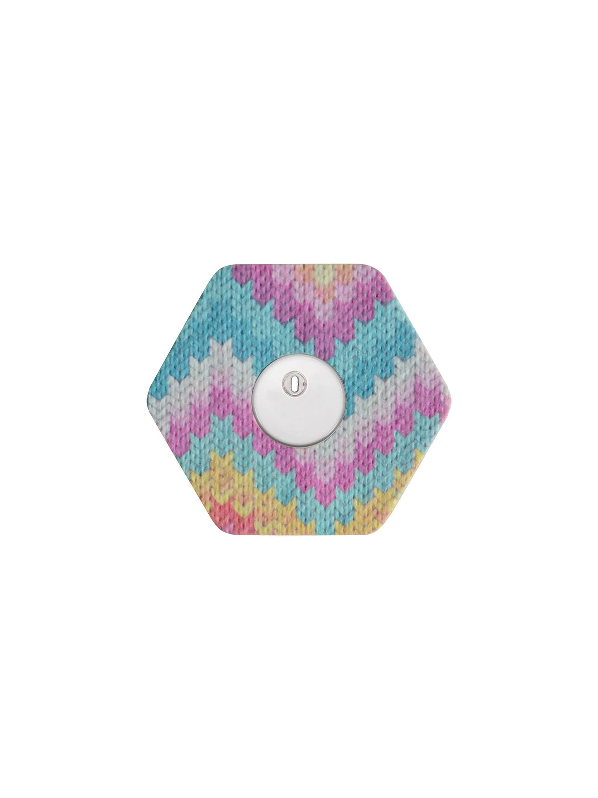 Adesivo de fixação para FreeStyle Libre 3, forma de hexagonal, padrão Mosaic Drift