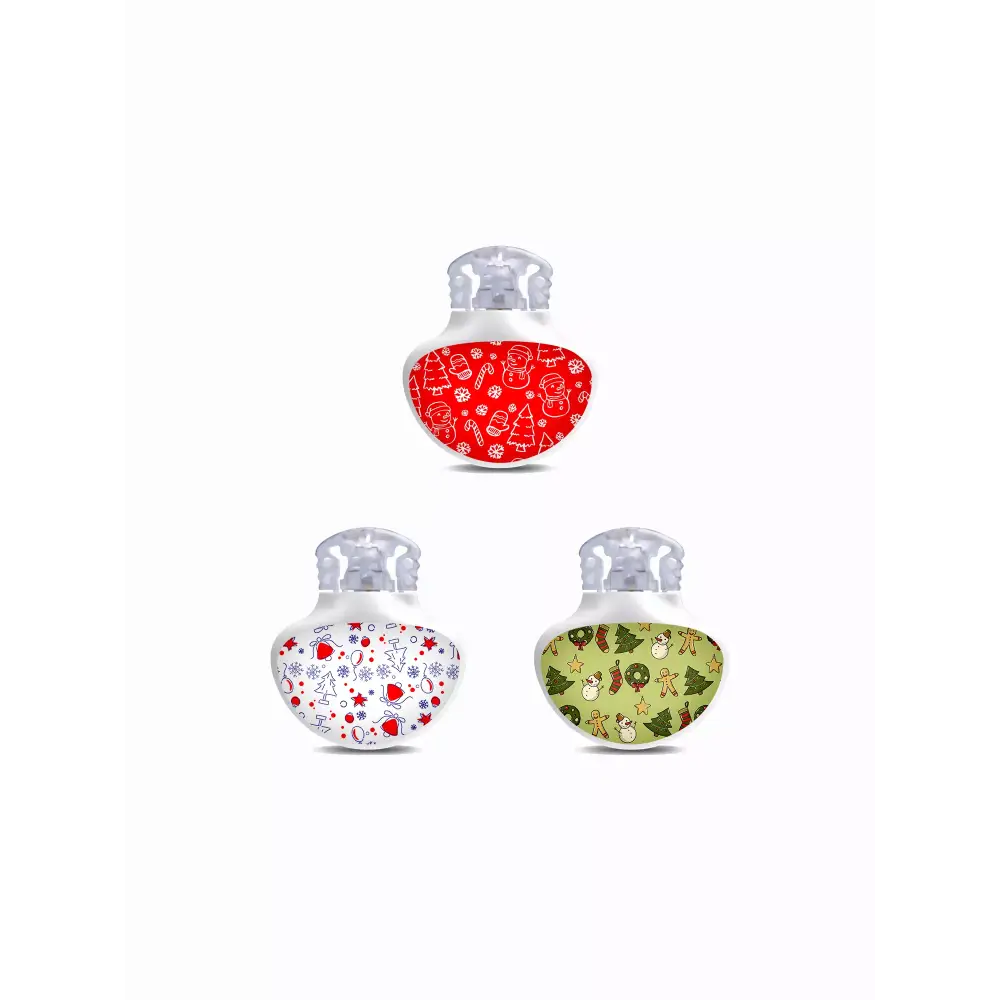 Three decorative perfume bottles with patterned glass, featured in Guardian Enlite Stickers